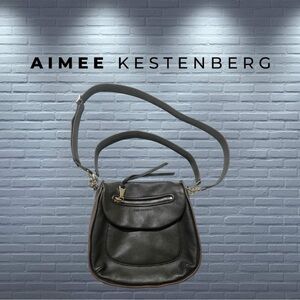 Black Aimee Kestenburg Vera Leather Convertible Shoulder Bag